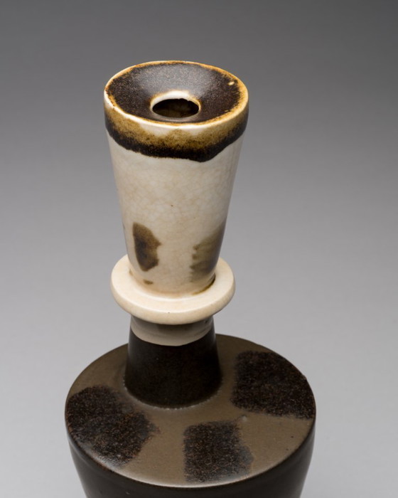 Image 1 of Friedhelm Tschentscher – Rare Studio Pottery Vase, Kassel, Allemagne, vers les années 1960 Kasseler Schule Prof. Walter Popp