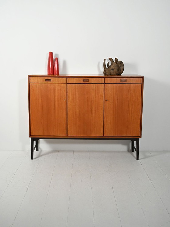 Image 1 of Skandinavisches Highboard „Skaraborgs“ aus den 1960er–70er Jahren