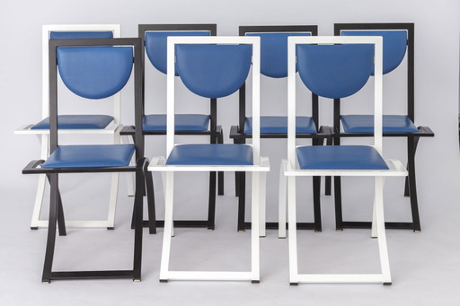 7 Eetkamerstoelen van Karl Friedrich Förster voor KFF Duitsland, jaren 1980, Set van 7