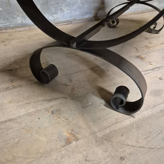 Image 1 of Tavolino da caffè vintage con piano in piastrelle, anni '70, Europa