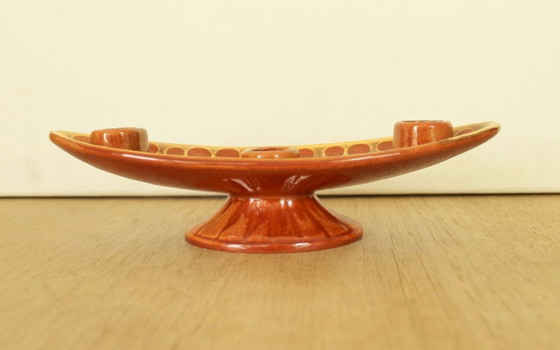 Image 1 of Germany ceramic candlestick Jasba Keramik, 60s-70s fat lava style