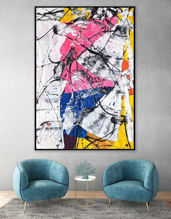 Jürgen Angeler - El bailarín rosa - XXL – Pinturas y dibujos, Canvas (photo 7 of 23)
