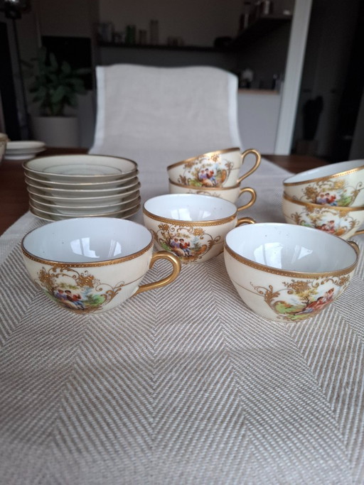 Servicio de moca JUNGERHANS en porcelana ultrafina