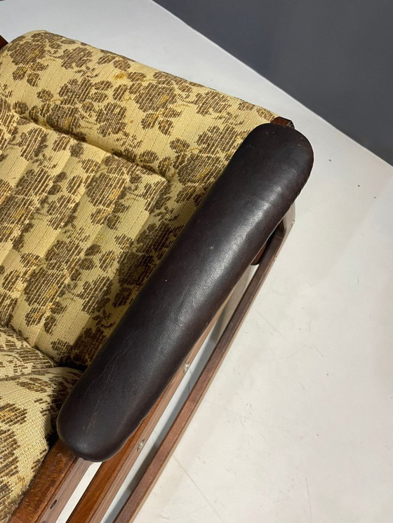 Image 1 of Schommelstoel, houtwerk, jaren 70, Tsjecho-Slowakije