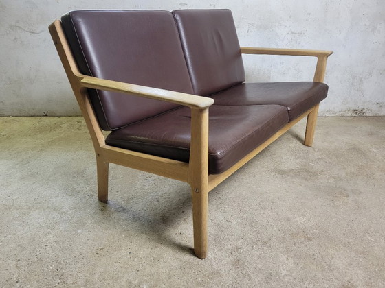 Image 1 of Divano vintage a due posti GE265 di Hans J. Wegner per Getama