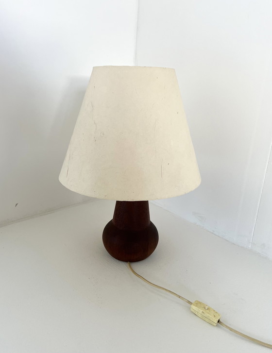 Image 1 of Teak & Paper Table Lamp '60