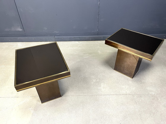 Image 1 of Pair of Brass Side Tables by Belgochrom, 1970s