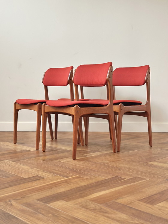 Image 1 of 4 vintage stoelen Erik Buch Deens design jaren 50/60