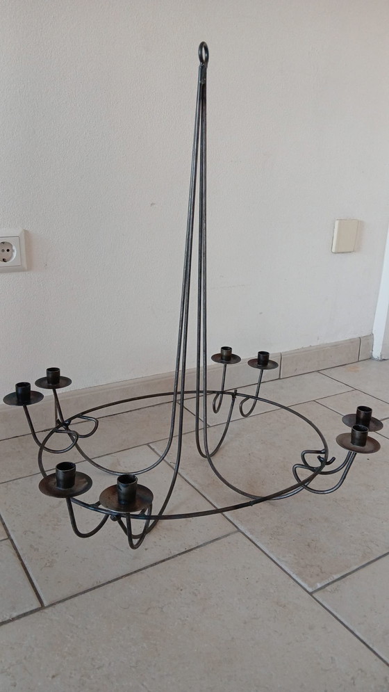 Image 1 of Lustre 8 bougies Lampe pendante de campagne