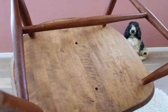 Image 1 of Houten vintage spijlenstoel - Lena Larsson - Nesto. Scandinavisch design stoel