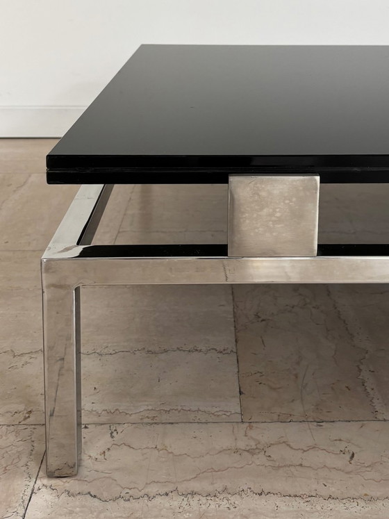 Large Coffee Table by Fontana Arte, Italy, 1970s, Glass, Black (photo 7 of 14)
