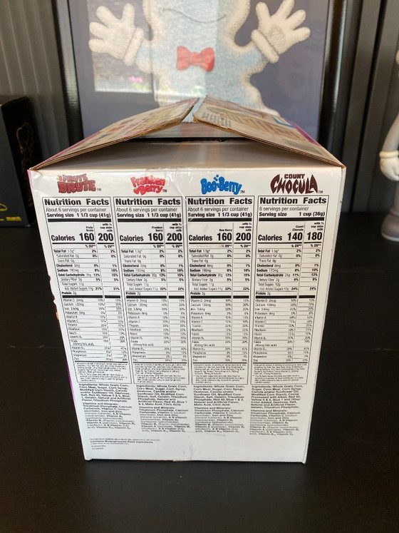 Image 1 of Kaws Monsters Cereal Pack of 4 boxes with their packaging 2023
