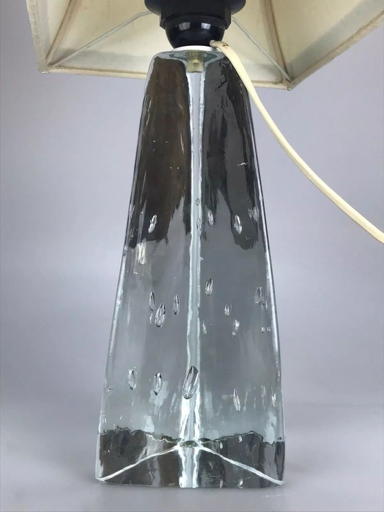 Image 1 of 60er 70er Jahre Lampe Leuchte Tischlampe Tischleuchte Glas Space Age Design 60s