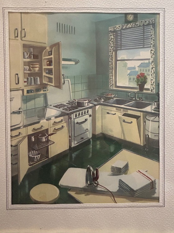 Image 1 of vintage illustration from 1950