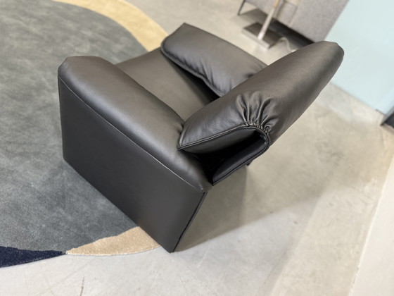 Image 1 of Leolux Bora Beta Sessel Schwarzer Leder Designerstuhl