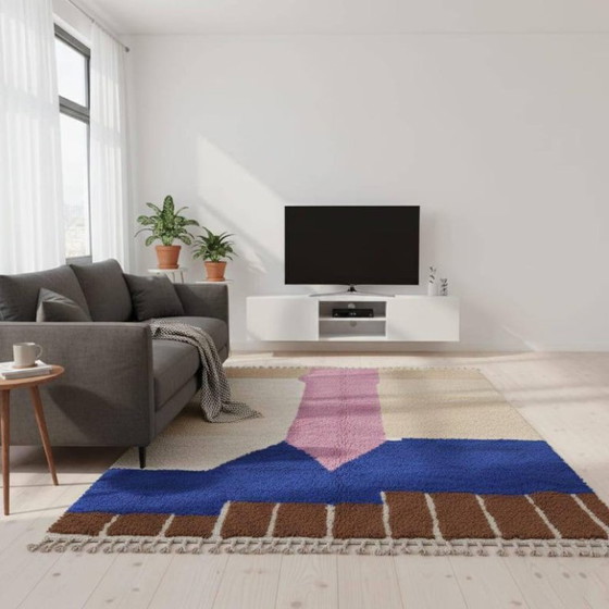 Image 1 of Marokkanischer Teppich, handwerklich, en laine, 250 x 150 cm