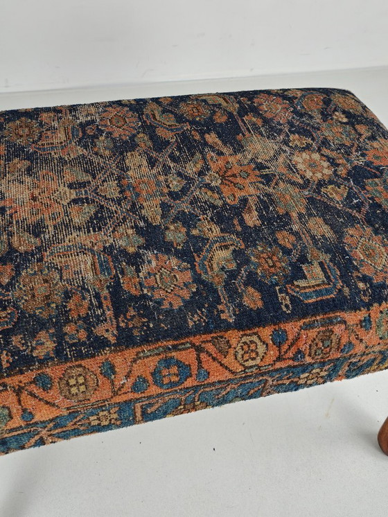 Image 1 of Reposapiés antiguo, nogal, Regencia inglesa, circa 1800-1