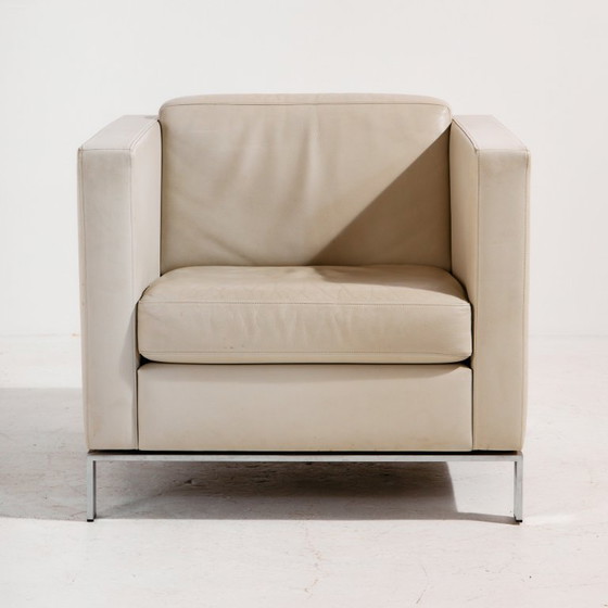 Image 1 of MK11263 Set di divani in pelle Foster 500 di Norman Foster per Walter Knoll, set di 5
