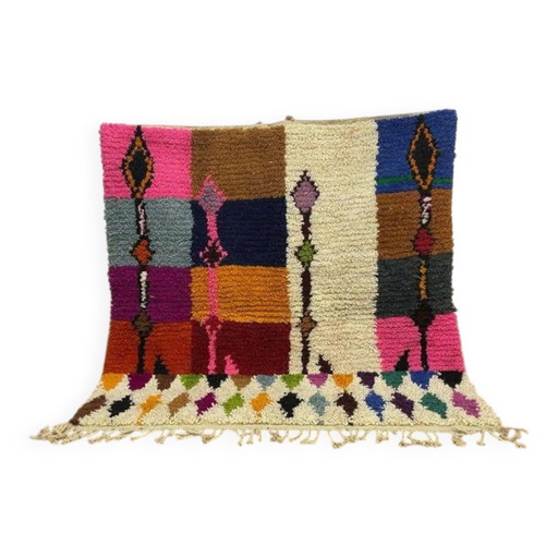 Berber Mrirt rug, handmade in Morocco, 100% wool 3X2m