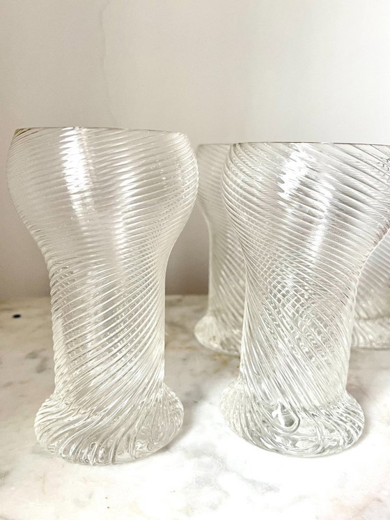 Image 1 of Bicchieri vintage Rosenthal "Twist" Studio Line, 5 pezzi, Germania anni '70