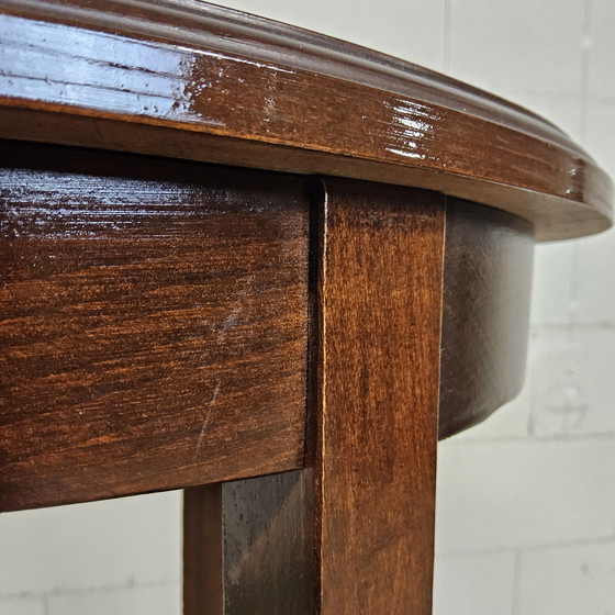 Image 1 of Vintage mahonie houten fineer Edwardian stijl bijzettafel / koffietafel / sidetable