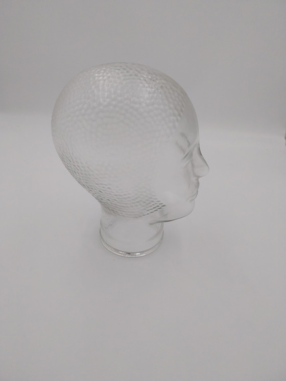 Image 1 of 1 x testa di vetro (cuffie) anni '70, 25 cm di altezza, 15 cm di diametro