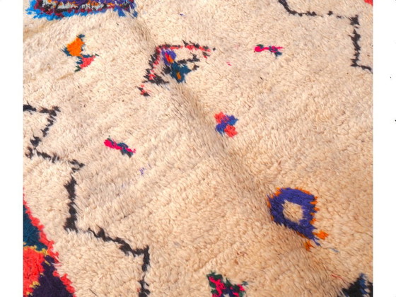 Image 1 of Tappeto Azilal vintage marocchino 'Sabina' | Tappeto berbero tessuto a mano | 215×122 cm