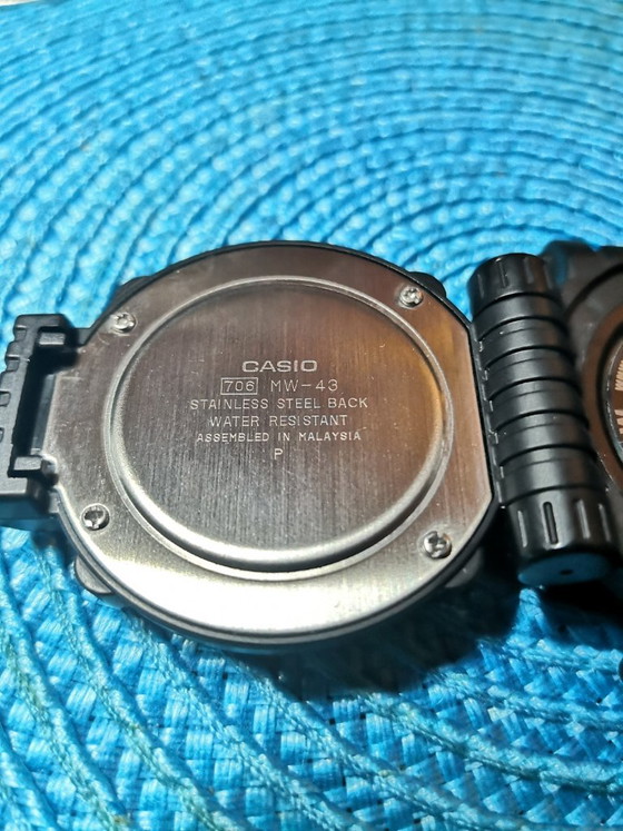 Zeldzame Casio Landfarer Pathfinder MW-43 "Compass" Vintage / Uitstekende staat – Klokken, Plastic (photo 7 of 9)