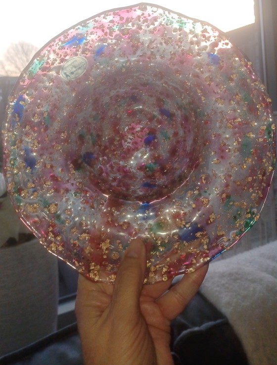 Image 1 of Coupe à fruits en verre d'art, Galerie du verre Willingen