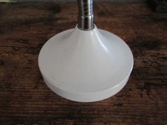 Image 1 of Retro buro klokje met "goose neck",jaren 80.