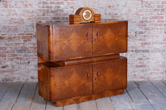 Gerestaureerd art-deco dressoir, van J. Halabala, UP Zavody, mahoniehout, Tsjechië, jaren 1920 – UP Závody (photo 24 of 44)