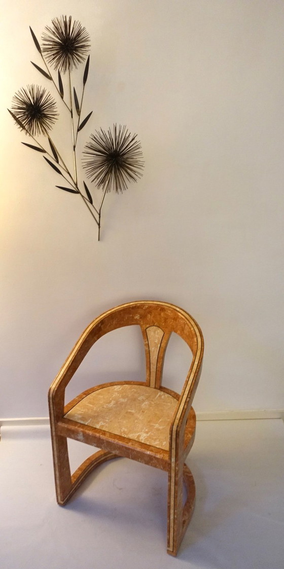 Image 1 of Conjunto de dos sillas Triancolori estilo Maitland Smith, década de 1970