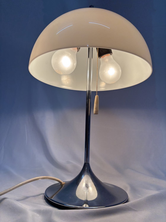 Image 1 of Vintage space age 'Mushroom' tafellamp Frank Bentler, Wila
