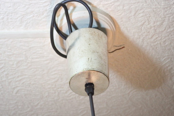 Image 1 of Lampada a sospensione vintage in vetro sfaccettato, anni '70