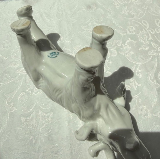 Royal Dux Elephant Figurine White Porcelain Vintage Czech Design – Decorative Objects (photo 8 of 9)