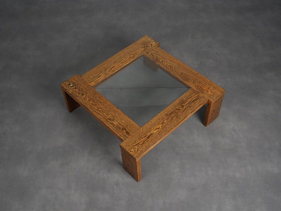 Table basse moderniste en wengé et verre, Pays-Bas, années 1970 – Tables basses, Bois (photo 4 of 7)