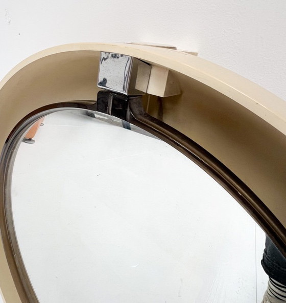 Image 1 of Rond verlichte A41 designspiegel van Allibert, 1970's