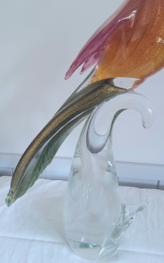 Image 1 of Pauw Murano glas Formia Bladgoud