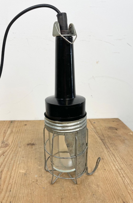 Image 1 of Vintage Industrial Bakelite Hanging Work Light, 1960s