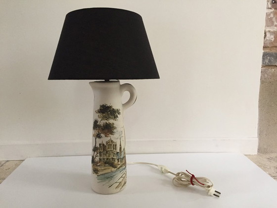 Lampada in Ceramica Artigianale Cazalas – Lampade da tavolo, Textile (photo 16 of 17)