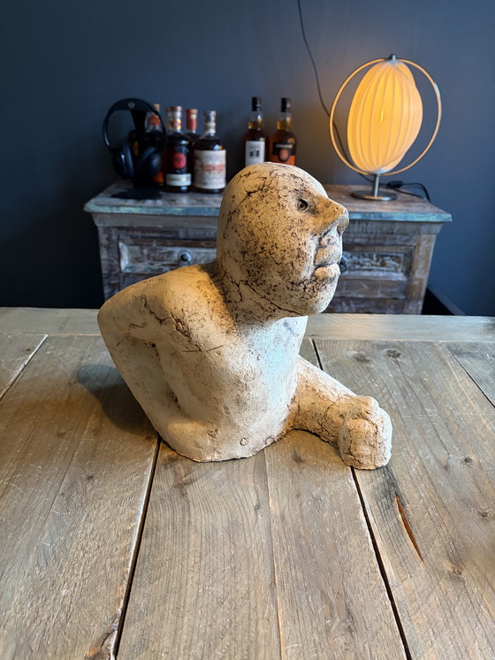 Image 1 of Scultura in ceramica di Sjer Jacobs "Running Man"