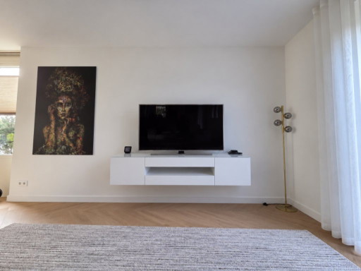 Karat tv-meubel met glazen blad