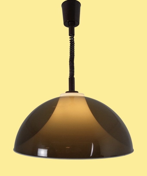 Rare grande lampe suspendue Stilux Milano Space Age Design (1960s)