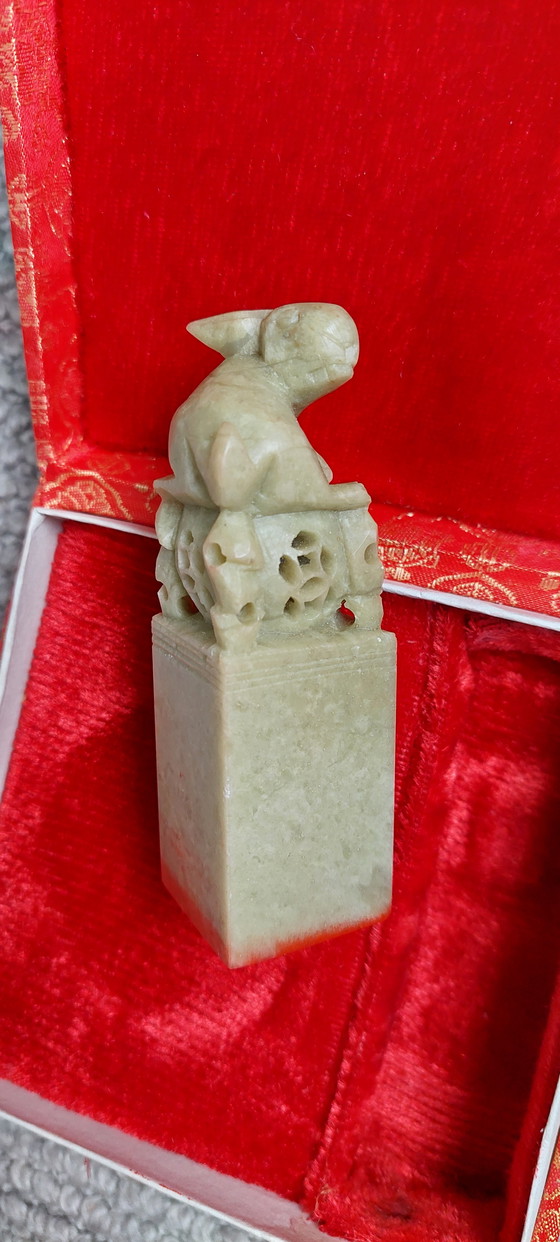 Image 1 of Original Chinese Stamp Box, Haas