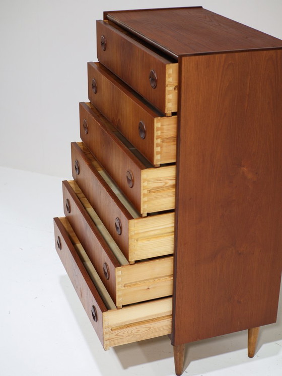 Image 1 of Hoge ladekast teak vintage Deens 1960s