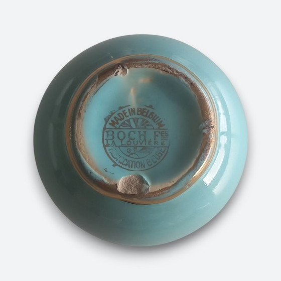 Image 1 of Art Deco ceramic ensemble turquoise with gold