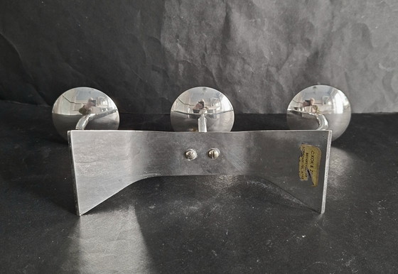 Image 1 of WMF Kurt Radtke verzilverde 3 armige kandelaar uit de beroemde Ikora Collectie 60er jaren. 