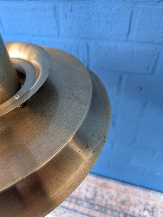 Image 1 of Lampe pendante vintage en laiton, design danois par Vitrika