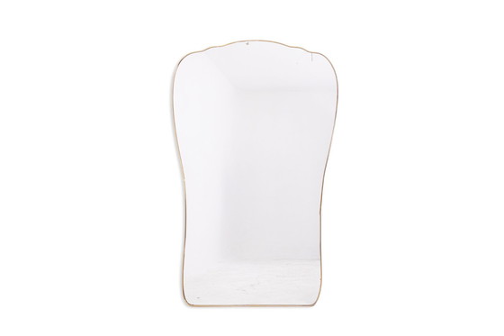 Image 1 of Paar verguld messing spiegels, Circa 1970