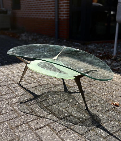 Vintage Bontempi Coffee Table – salontafels, Glass, Metal (photo 2 of 6)